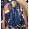 Image 1 : NIKE BOYS SIZE 16-18 OILERS LEATHER JACKET
