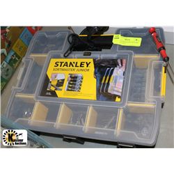 STANLEY SORTMASTER TOOL BOX FILLED W/FUSES
