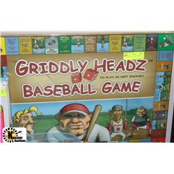 NEW GRIDDLY HEADZ BASEBALL GAME