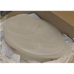 NEW STOKES FROSTED FOOTED CANDY DISHES WITH LIDS