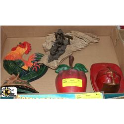 FLAT OF CAST IRON ITEMS