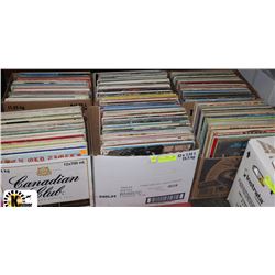 6 BOXES OF ASSORTED RECORDS