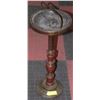 Image 1 : VINTAGE WOOD AND BRASS ASHTRAY