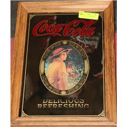 VINTAGE COCA-COLA MIRROR PICTURE