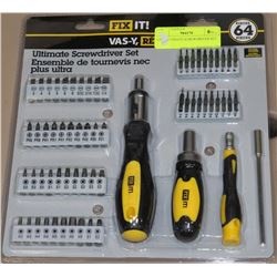 64PC ULTIMATE SCREWDRIVER SET