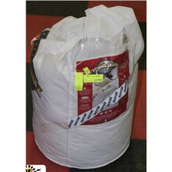 QUEEN SIZE 260 THREAD COUNT WHITE GOOSE DOWN DUVET