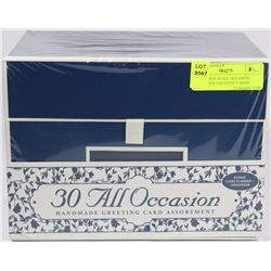 NEW IN BOX 30 ALL OCCASION HANDMADE GREETING CARDS