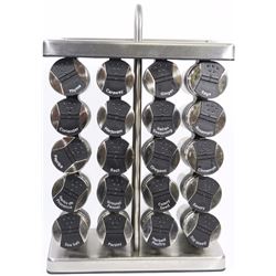 COMPLETE 20-PC SPICE RACK