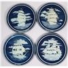 Image 1 : SET OF 4 BRADFORD EXCHANGE "3D SHIP" COLLECTOR