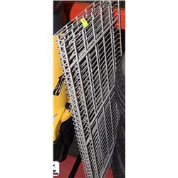 LOT OF 5 METAL RACKINGS