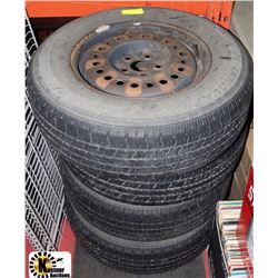 SET OF 4 P205/70R14 TIRES ON RIMS