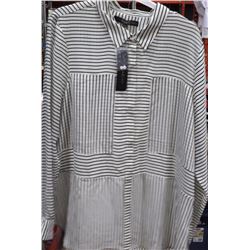 NEW LONG SLEEVE STRIPE SHIRT SIZE XL