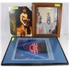 Image 1 : LOT OF 3 PICTURES INCLUDING FRAMED LAMBORGHINI