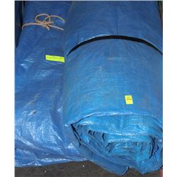 TWO TARPS - APPROX 24' X 30'