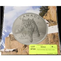 RCM 2014 $20.00 FINE SILVER COIN