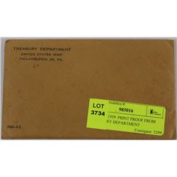 SEALED 1959  PRINT PROOF FROM TREASURY DEPARTMENT
