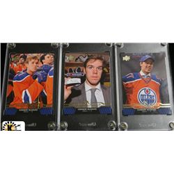 CONNOR MCDAVID HOCKEY CARDS X3