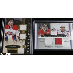 ALEX OVECHKIN AND BRADEN HOLTBY GAME WORN