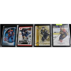 LOT OF 4 HOCKEY CARDS X4