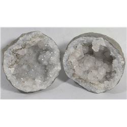 KEOKUK GEODE PAIR FROM IOWA