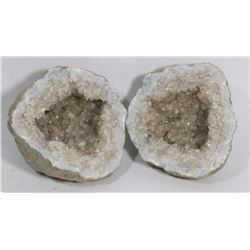 KEOKUK GEODE PAIR FROM IOWA