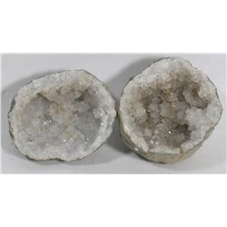 KEOKUK GEODE PAIR FROM IOWA