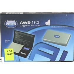 NEW AWS 1KG DIGITAL SCALE