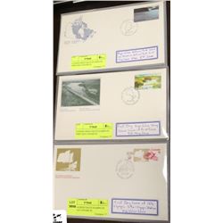 CANADA HIGH VALUE STAMPS ON FIRST DAY COVERS X3