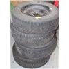 Image 1 : SET OF FOUR GOOD YEAR NORDIC P215/65R16 TIRES WITH