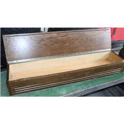 LONG & NARROW WOODEN TOOLBOX