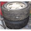 Image 1 : PAIR OF 16" GMC RIMS & TIRES - 6 BOLT PATTERN