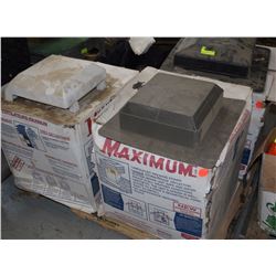 LOT OF 3 ROOF VENTS AND 3 PLASTIC VENTS