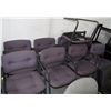 Image 1 : NINE PURPLE CLIENT CHAIRS