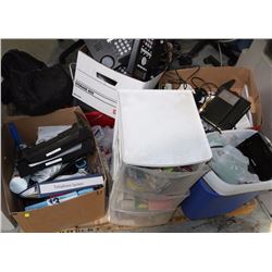 PALLET OF OFFICE SUPPLIES INCLUDING PHONE SYSTEM