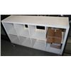 Image 1 : WHITE 8 COMPARTMENT SHELF