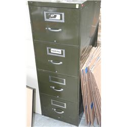 GREEN 4 DRAWER FILING CABINET ON CHOICE