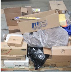 PALLET OF UNCLAIMED FREIGHT INCLUDING FILTERS,