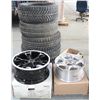 Image 1 : PALLET OF NEW TIRES, RIMS & WHEEL ACCESSORIES