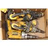 Image 1 : BOX WITH THREE DEWALT DRILLS