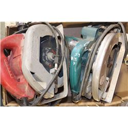 BOX WITH MILWAUKEE & MAKITA CIRCULAR SAWS