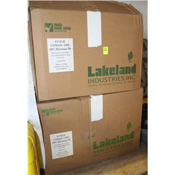 TWO BOXES OF DISPOSABLE COVERALLS