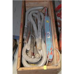 WOOD CRATE & CONTENTS