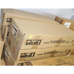 10 BOXES OF FLUORESCENT LIGHT FIXTURES