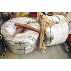 TWO LIFTS OF ROLLS OF GALVANIZED METAL