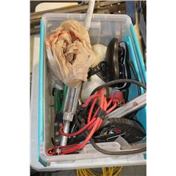 CLEAR TOTE WITH CONTENTS