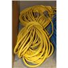 Image 1 : TWO YELLOW EXTENSION CORDS