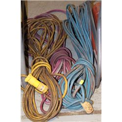 LOT OF THREE EXTENSION CORDS