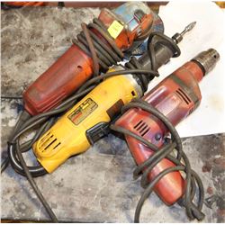 MILWAUKEE GRINDER WITH DEWALT DIE GRINDER & HILTI