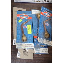 LOT OF SEVEN UNIWELD WELDING TIPS