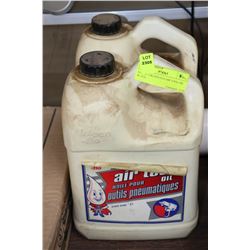 LOT OF 2 CLEAN FLO AIR TOOL OIL 4L JUGS